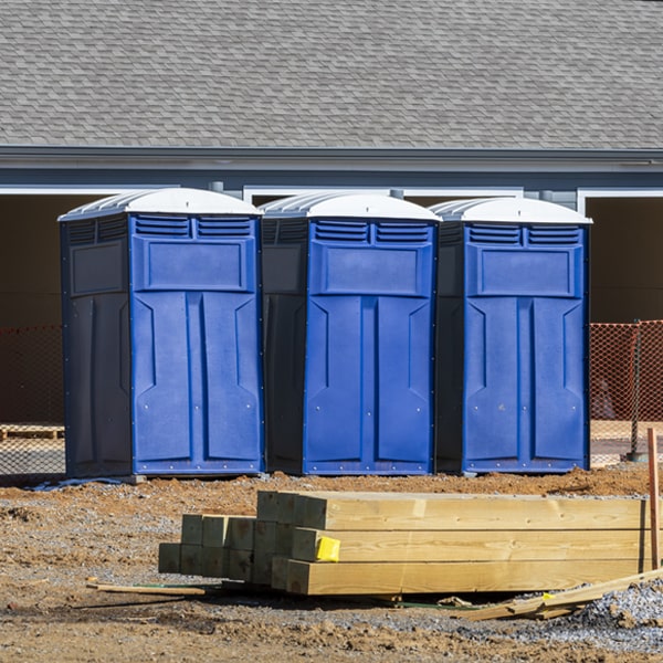 how can i report damages or issues with the porta potties during my rental period in Sun Valley PA